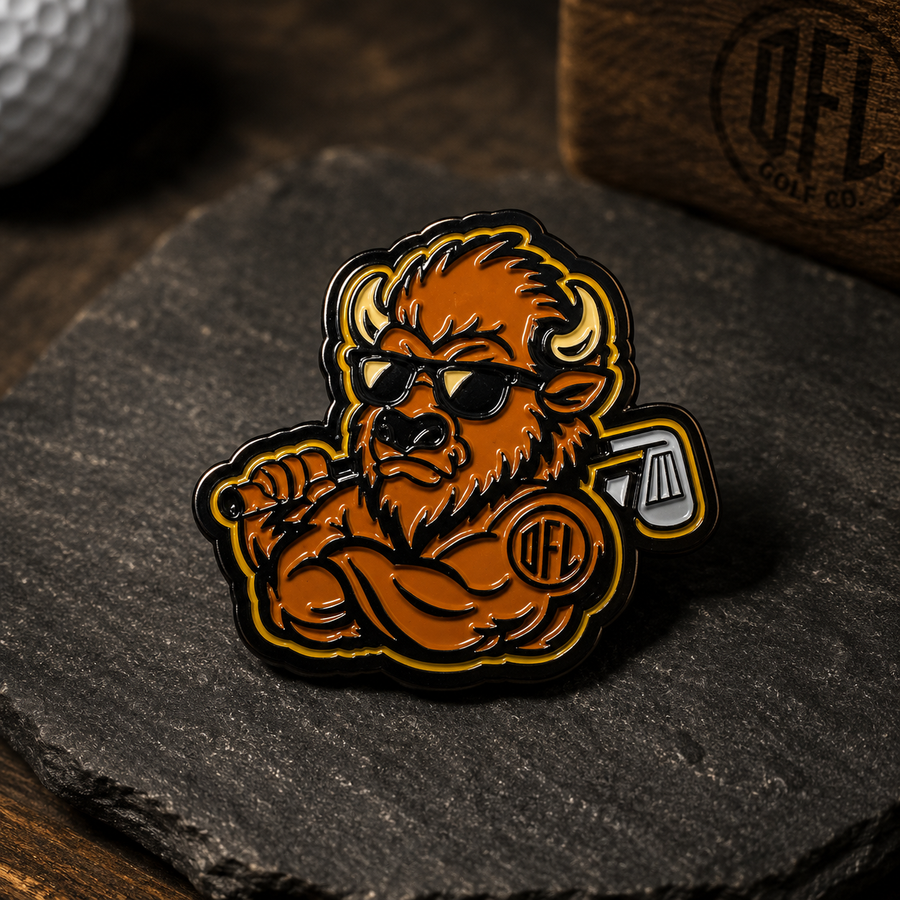Thunder Chunk – DFL Magnetic Golf Ball Marker ⚡🦬